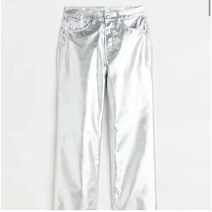 H&M Divided Metallic Silver Pants